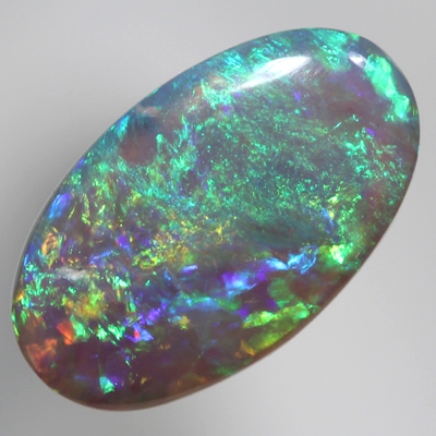 SOLID CRYSTAL OPAL Bright Floral Harlequin pattern